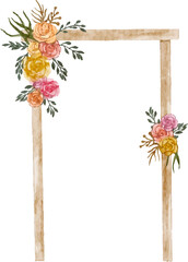 Wedding Arch watercolor illustration