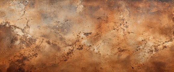 Empty brown rusty stone or metal surface texture. Long banner format.