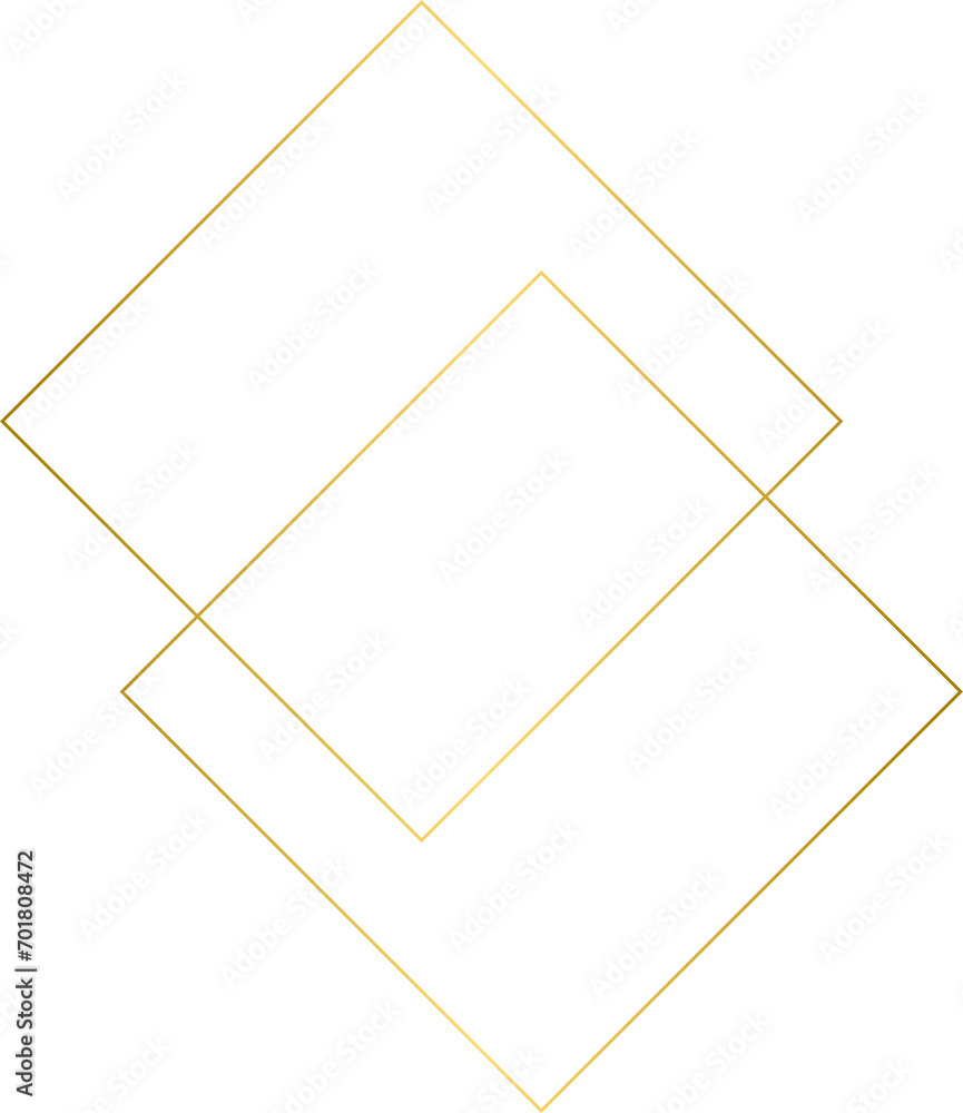 Wall mural Golden abstract geometric element, gold abstract background design element