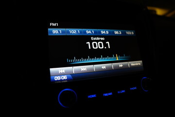 Panel with Hb20 Car Radio screen