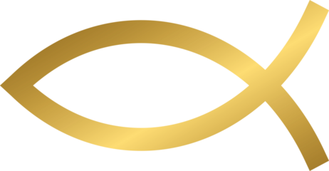 Golden Christianity religious symbol
