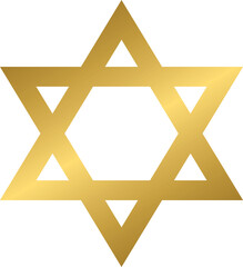 Golden Judaism religious symbol