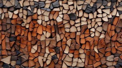 Mangrove firewood patterns. Generative AI