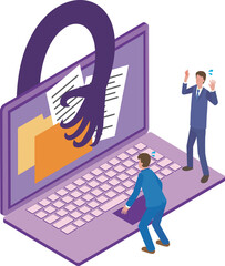 サイバーリスクのイメージイラスト