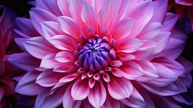 Pink-purple flower.. Generative AI
