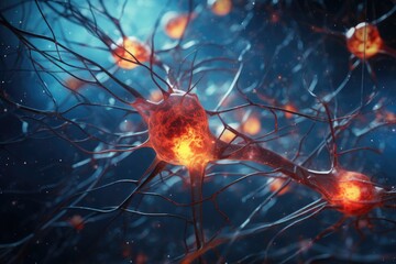 Nerve cells in the brain