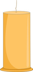 Candle isolated on white background