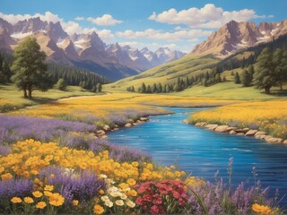 a beautiful landscape hd, hyper realistic wallpaper, landscape photo hd wallpaper