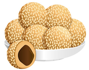 Sesame Balls - Chinese Sweet Treats 