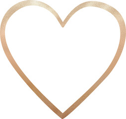 Rose gold heart frame	
