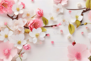 cherry blooming background