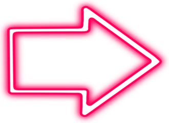 Red neon arrow