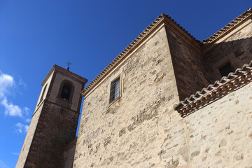 Fototapeta na wymiar Church in the town of Oncala, in the province of Soria (Spain)