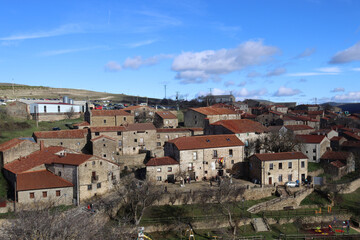 Fototapeta na wymiar Landscape of the town of Oncala, in the province of Soria (Spain)