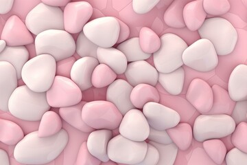 Fototapeta na wymiar pink and white candy made by midjourney