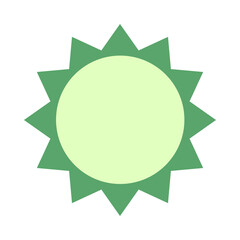 abstract green star