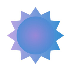 abstract blue star