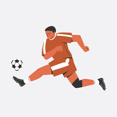 Soccer Player Character Illustration