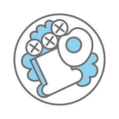 Breakfast icon vector on trendy design