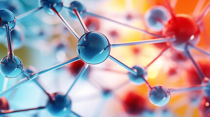 DNA molecular and atomic structure Scientific background. Close-up
