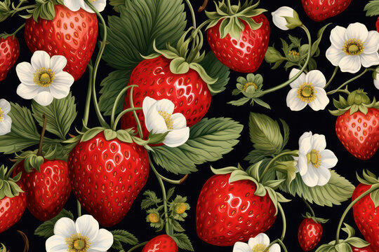 Red strawberry food fresh berries background background design pattern nature summer