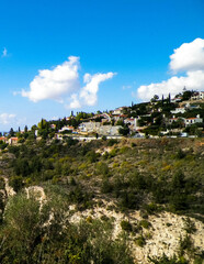 Fototapeta na wymiar Mountain area near Paphos, Cyprus.