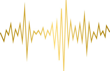 Golden sound waves, equalizer, gold sound wave forms	
