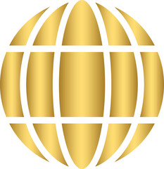 Golden globe icon