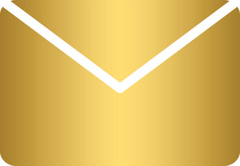 Golden mail icon