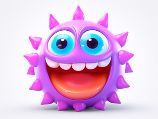 Amazingly cute 3D emojis on white background.