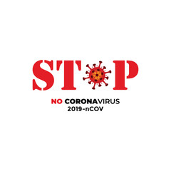 Corona Virus, Covit 19, 2019-nCOV, red Icon isolated on white background., Vector Illustration,