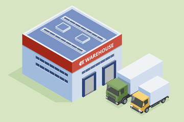 Isometric Logistics and Delivery. Free, Express, Home or Fast delivery. Delivery company. Delivery home and office. City logistics.