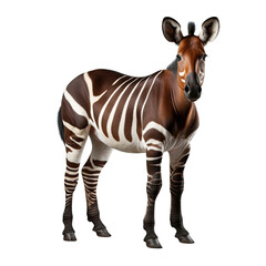 Okapi isolated on the transparent background