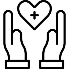 Obraz premium heart care vector design .svg