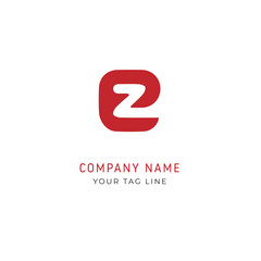 initial letter logo Z initial company icon business logo background illustration