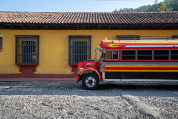 Traditional Bus in Antigua Guatemala