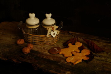 still life that refers to family Christmas celebrations