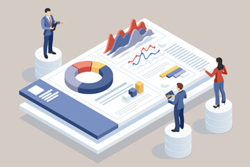 ROI, return on investment performance measure from cost invested and profit efficiency, marketing cost to get campaign success concept, businessman invest money coin in ROI box to get return profit.