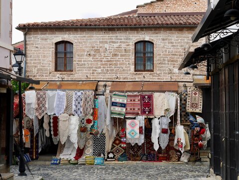 Old Ottoman bazaar in Korca, Albania.