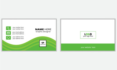 business card with modern design template texture and vector, clean professional modern business card.