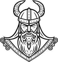 Viking head, viking logo
