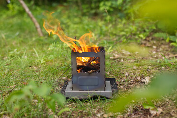 Hobo Kocher Holz Ofen Bushcraft Ausrüstung Outdoor Kochen