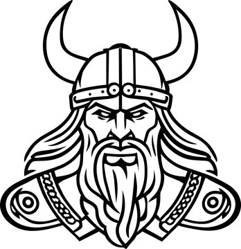 Viking head, viking logo
