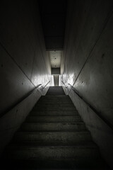 Fototapeta na wymiar Concrete Stairway in Berlin, Germany