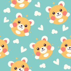 Happy cute sweet wallpaper background vector