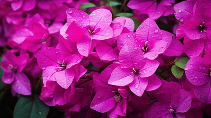 Lesser bougainvillea Purple Flowers