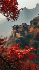 Zhangjiajie ancient town in autumn, China