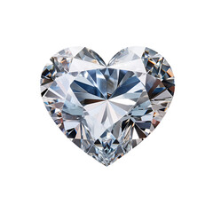 Product Photography Presents: Heart Diamond, The Perfect Valentine’s Day Gift, Isolated on Transparent Background, PNG