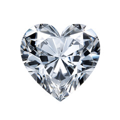 Fototapeta premium Product Photography of Heart Diamond: A Perfect Valentine’s Day Gift, Isolated on Transparent Background, PNG