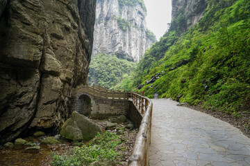 Natural holes formed due to time and weathering. There are tourist trails below. The Three Natural...